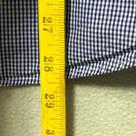 Ralph Lauren Dress Shirt Mens 18 34/35 Classic Fit Button Down Gingham Purple - Picture 4 of 7